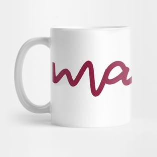 mango - maroon red Mug